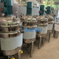 Réservoirs de réactions de chimie technique d'agitation de liquide alimentaire Réacteur de refroidissement par chauffage revêtu Extraction de petit réservoir d'acier inoxydable