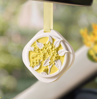 Éliminateur d'odeurs de voiture efficace, tablette parfumée solide suspendue, diffuseur en plâtre sculpté 3D pour armoire et décoration automobile