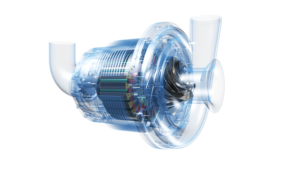 Unité de refroidissement centrifuge à turbine industrielle avec unité de refroidissement à roulement magnétique à lévitation sans huile - Product Image 4
