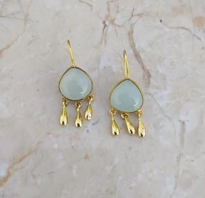 Handmade Sterling <b>Silver</b> <b>Stud</b> Earrings with <b>Silver</b> Plating Semi-Precious Gemstone Pearl Wedding Gift Party Wear Bulk Product - Product Image 2
