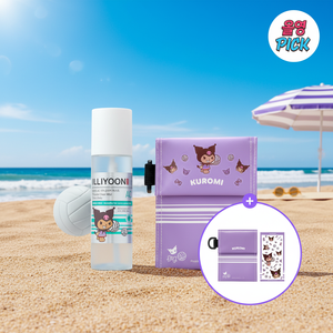 Kuromi Calidad 200mL Cica Trouble Clear Body Sprays Buen bronceado con bolsa de pasaporte - Product Image 3