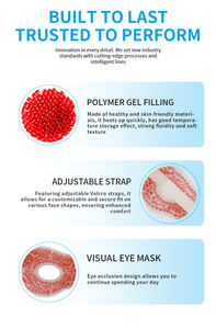 Masker Gel Dingin Wajah yang Dapat Digunakan Kembali dengan Tali Elastis, Penutup Mata Super Lembut Mewah, Meredakan Sakit Kepala, Mata Kering, Lingkaran Hitam - Product Image 6