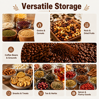 Emballage réutilisable pour café, sac à fond plat, emballage carré en plastique personnalisé avec fermeture éclair supérieure et valve de dégazage unidirectionnelle