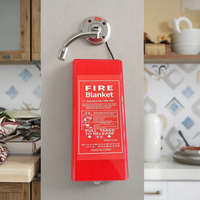 Couverture anti-feu |   Couverture anti-feu en fibre de verre d'urgence pour les personnes, ignifuge, résistant au feu, sécurité de survie, cuisine