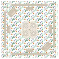 Tapis de jeu de Mahjong américain en similicuir, motif Noise Diet Coke Mat/Pop Art Roses/Jade Peony/Tulips/Cannage Blonde