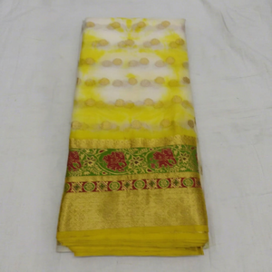 Tela de Organza Ultra Suave de Alta Calidad, Material de Organza Translúcido y Brillante para Prendas de Lujo y Saris para Mujer, Venta al Por Mayor - Product Image 1