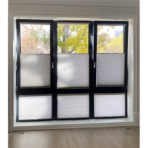 Fenêtre à battant coulissant en aluminium noir à double vitrage avec isolation thermique personnalisée, charnière inférieure, basculante et pivotante, ouverture vers l'intérieur - Product Image 6