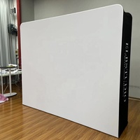 Support de toile de fond pour photomaton en tissu LED avec profil en aluminium personnalisé OEM, résistant aux intempéries en polyester pour événements et fêtes