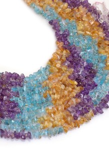 ลูกปัดชิปพลอยสีรุ้งลูกปัดหินหลายเม็ดสำหรับทำเครื่องประดับ - Product Image 6