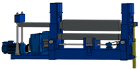 Machine à rouler hydraulique CNC à trois rouleaux W11S-20x3000 pour le cintrage de cylindres, de cônes et de tuyaux