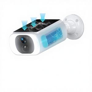 Caméra de sécurité solaire <span class=keywords><strong>ANRAN</strong></span> 3MP CMOS, caméra bullet, domicile, <span class=keywords><strong>WiFi</strong></span> 2,4 GHz, conversation bidirectionnelle, vision nocturne couleur, détection de mouvement, IP65 - Product Image 4