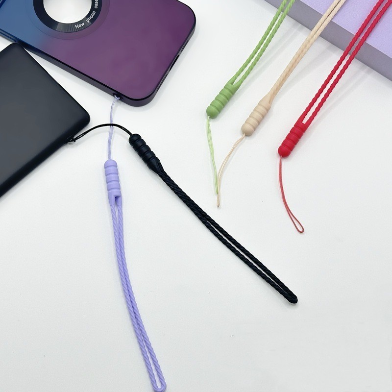 Simple Silicone Soft Mobile Phone Lanyard Short Rubber Cell Phone Holder Chain Hanging Rope Mobile Phone Strap Image 5