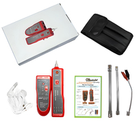 Testeur de câbles multifonction Wire Tracker UTP/STP RJ11 RJ45 Détecteur de réseau téléphonique Localisateur de ligne Rouge/Jaune/Bleu