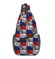 Sac bandoulière de haute qualité avec drapeau du Panama, personnalisable avec logo, sac de poitrine, sac à dos bandoulière, sac de voyage pour poitrine, vente en gros d'usine