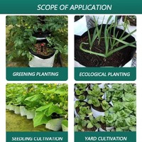PE Plastic kweekzakjes met ademende gaten, verdikte, doorlatende kweekzakken voor tuin, fruit, zaailingen, kweek en verplanting.