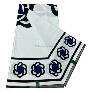 6 yarde tessuto africano Ankara traspirante puro colore modelli di stampa cotone cera stile Dobby per la copertura dei ragazzi tutte le occasioni - Product Image 6