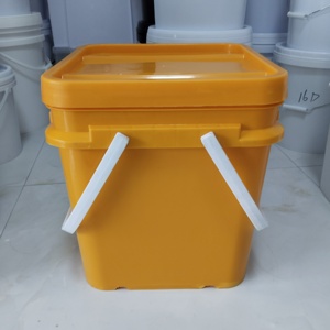 ถังพลาสติกสี่เหลี่ยม5L-25L พร้อมที่จับและฝาปิดถังสี่เหลี่ยมเกรดอาหารสำหรับใช้ในชีวิตประจำวันหรือสารเคมี - Product Image 5