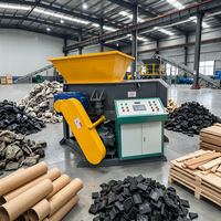 Broyeur de matériaux en blocs de plastique entièrement automatique, broyeur de fibres, broyeur de caoutchouc, broyeur de déchets textiles, broyeur hydraulique mono-axe