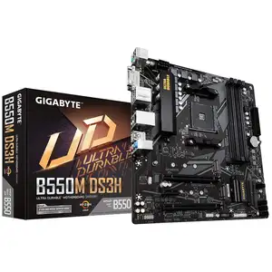 B550M DS3H Ultra Durable Motherboard with Pure Digital VRM Solution PCIe 4.0 x16 Slot RGB Fusion 2.0 Q-Flash Plus, DDR4 SDRAM