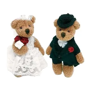 婚礼喜欢礼物新娘和新郎软玩具熊毛绒玩具