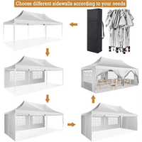 Carpa Profesional Plegable de 3x3m, 3x6m, 4x3m, con Estructura de Aluminio, Ligera y Portátil, para Ferias Comerciales