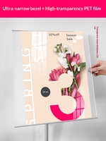 Support d'affichage vertical sur pied, panneau publicitaire personnalisé, présentoir d'affiches promotionnelles, panneau directionnel, fer, minimaliste, moderne