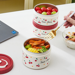 Lonchera de Acero Inoxidable 304 de Fabricación <span class=keywords><strong>China</strong></span>, Juego de Recipientes para Almacenar Frutas, Lonchera con <span class=keywords><strong>Bolsa</strong></span> - Product Image 5