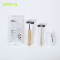Kit d'articles de toilette d'hôtel portable imprimé sur mesure, emballage non tissé, ensemble d'accessoires jetables pour les chambres d'hôtel