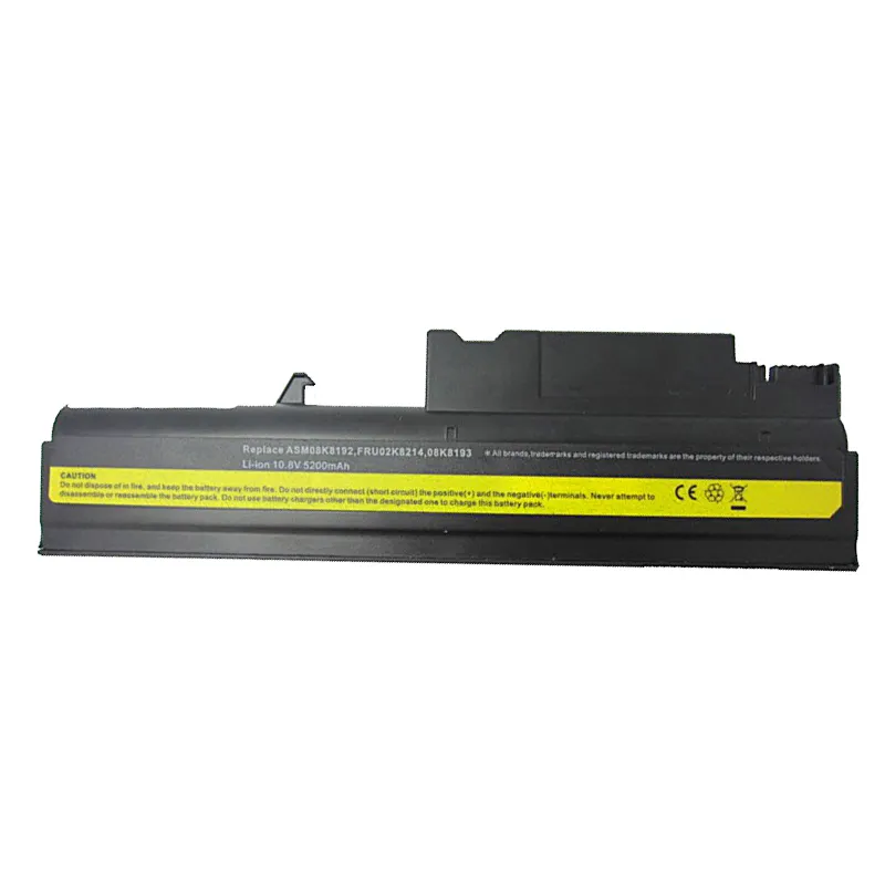 5200mAh 6 Cell Replacement Laptop Battery for IBM ThinkPad R50 R50E R50P R51 R52 T40 T40P T41 T41P T42 T42P T43 T43P