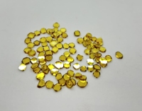 Diamant synthétique HPHT brut jaune, outils à plaques mono, catégorie grain, abrasifs fabriqués en plastique durable