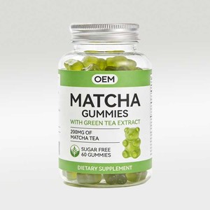 OEM Natural Matcha Green Tea Gummies Antioxidant Wellness Support Vegan Dietary Supplement Adult Gummy Candy Newborn - Product Image 2