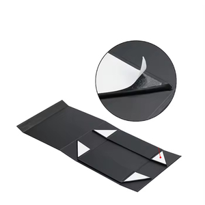 Cajas de Regalo Plegables de Cartón con Cierre Magnético, Papel Negro de Lujo, Personalizadas al por Mayor, con Esponja y Laminado Mate - Product Image 4