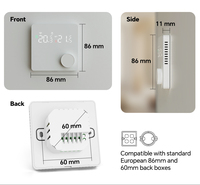 Termostato Inteligente WiFi Digital BEOK con Pantalla LED para Control Remoto por Aplicación, Ahorro de Energía