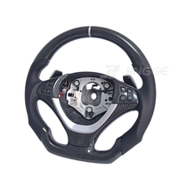 Volant en cuir style M Sport en fibre de carbone pour BMW M3 E92 X1 E71 M5 328i E90 X3 E70 E85 E87 335i DCT Z4 E89 E93