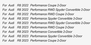 Performance Coupé 2 portes <span class=keywords><strong>2023</strong></span> -preg R8 V10 Canards de pare-chocs avant pour <span class=keywords><strong>Audi</strong></span> R8 V10 - Product Image 6