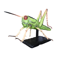 Modèle d'insecte réaliste pour centre commercial intérieur, décoration animatronique de sauteuse volante à vendre