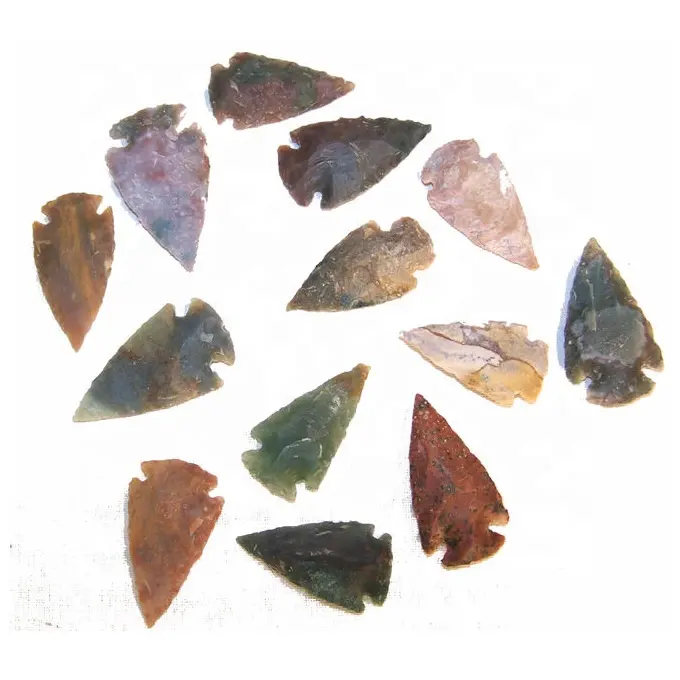 돌 arrowheads 믹스 컬러 멋진 화살표 머리 인도 arrowheads puntas flechas antigua Gemstone arrowheads 도매