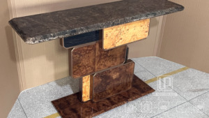 Luxury Marble <b>Console</b> <b>Table</b> Shaped Structure Entryway <b>Table</b> Italian Style Entrance Side Decor <b>Table</b> Set 068 Luxury Marble Consol - Product Image 5