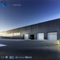 Taller con Estructura de Acero, Edificio Industrial Prefabricado con Diseño de Estructura Metálica Resistente