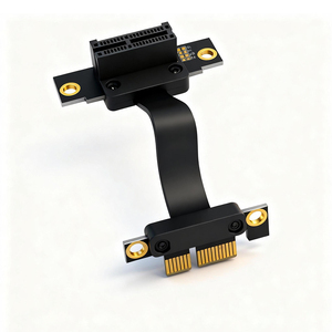 コンピュータアクセサリPCl-e 4.0 PCl Express 36PlN 1X延長ケーブルデュアル垂直90度方向 - Product Image 1