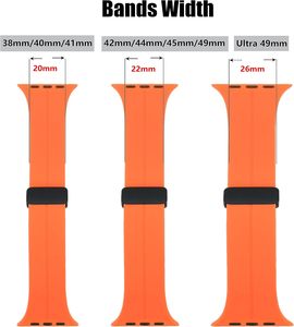 Dây đeo thể thao bằng silicon từ tính dành cho Apple Watch Series 10/9/8/7/6/5/4/3/SE thế hệ thứ 2/Ultra 2 - Product Image 4