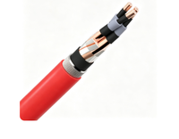 Câble d'alimentation souterrain Zhongkai BS7835 moyenne tension 8,7/15(17,5)kV 195mm² cuivre, isolation XLPE, gaine LSZH