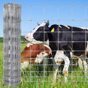 Garvee Livestock Fence 5Ft X 328Ft Galvanized <b>Wire</b> <b>Mesh</b> Cattle Farm Fence Heavy Zinc Coated For Deer Goat Cattle - Product Image 2