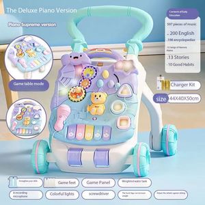 3 में 1 बेबी वॉकर और गतिविधि केंद्र, चलना सीखना, संगीत पैनल के साथ प्रारंभिक शैक्षिक पुश खिलौने - Product Image 2