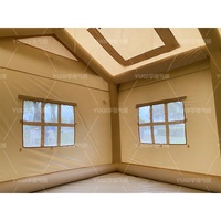 Ventes directes d'usine coton air pôle glamping maison gonflable tente de camping équipement de camping