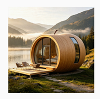 Maisons préfabriquées rondes, maisons modulaires, maison préfabriquée en forme de dôme rond, maison capsule ronde, mini-maison, cabane préfabriquée pour hôtel de villégiature