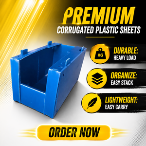Fábrica de Vietnam al por mayor PP plástico corrugado hueco apilable almacén caja de almacenamiento contenedores de recogida - Product Image 1