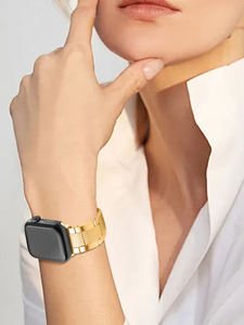 Tool-Free Quick Release High Quality Stainless Steel Watch <b>Strap</b> for Watch Metal Band Jewelry Buckle Newest Style Fashion - Product Image 6