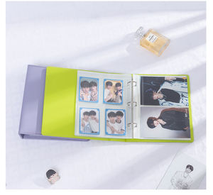 <span class=keywords><strong>Album</strong></span> <span class=keywords><strong>photo</strong></span> A5 multicolore en cuir PU et PP avec 3 anneaux et clip en <span class=keywords><strong>D</strong></span> pour toutes les pages intérieures au format A5 Logo imprimé au design coloré - Product Image 4