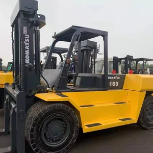 Utilizzato Komatsu FD160 carrelli elevatori 16 ton diesel carrelli elevatori di seconda mano 16 t Komatsu carrello elevatore